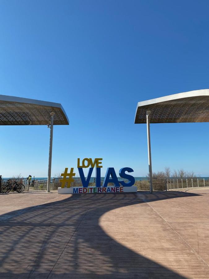 Appartement, Vue Sur Mer, Acces Direct Plage, Piscine Vias Zewnętrze zdjęcie
